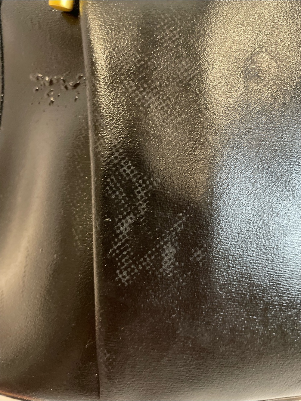 Vintage Longchamp Black Leather Crossbody Bucket Bag Gold Hardware Project Bag - Picture 15 of 15